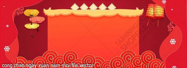 cong chao ngay xuan nam moi file vector
